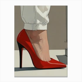 Red Heels Canvas Print