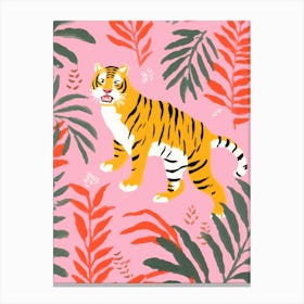 Tiger In The Jungle 12 Canvas Print