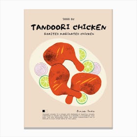 Tandoori Chicken Canvas Print