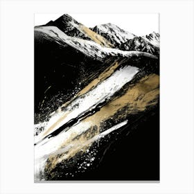 Black And Gold 45 Canvas Print