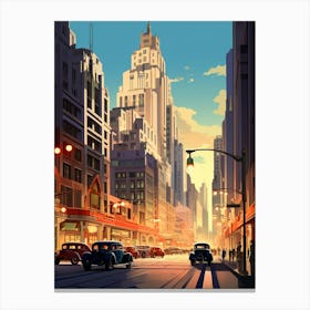 Takism Square Meydan Pixel Art 8 Canvas Print