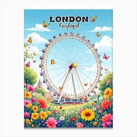 London Vintage Art V 01 Canvas Print