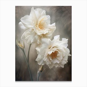 White Flowers 2 Canvas Print