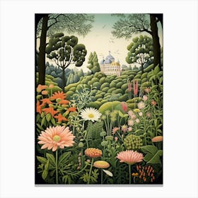 Gothenburg Botanical Garden Sweden Henri Rousseau Style 2 Canvas Print