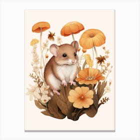 Fall Foliage Mouse 2 Canvas Print