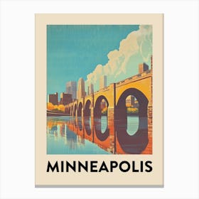 Minnesota Travel Poster Canvas Print