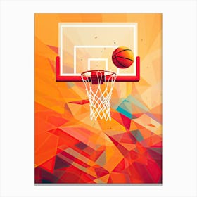 Abstract Basketball print Canvas Print