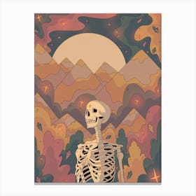 Autumn Skeleton Canvas Print