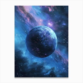 Earth In Space 6 Canvas Print