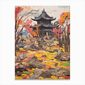 Autumn Gardens Painting Tofuku Ji Japan Canvas Print