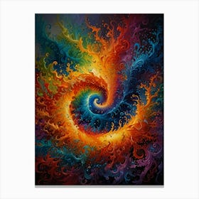 Psychedelic Spiral Painting Canvas Print