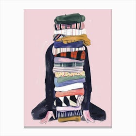 Stack Of Clothes 12 Canvas Print