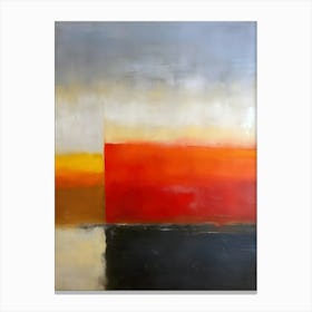 Abstract Sunset Canvas Print