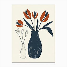 Tulips In Vase 1 Canvas Print