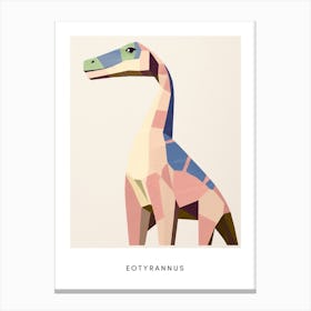 Nursery Dinosaur Art Eotyrannus 1 Poster Canvas Print