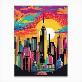 New York City Skyline 4 Canvas Print