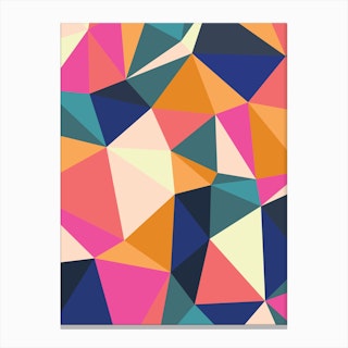 Geometric Burst Canvas Print