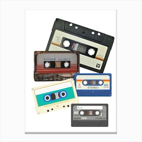 Cassette Tapes Canvas Print