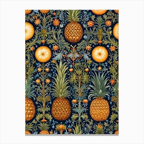 William Morris Pineapples Canvas Print