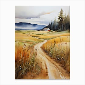 Road To The Barn Canvas Print