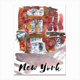 New York Street Borough City USA Canvas Print
