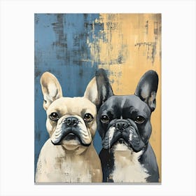 Minimal Frenchie 4 Canvas Print