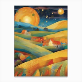 Sunset In The Countryside 16 Canvas Print