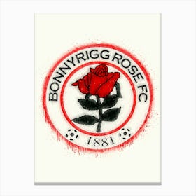 Bonnyrigg Rose Fc League Scotland Canvas Print