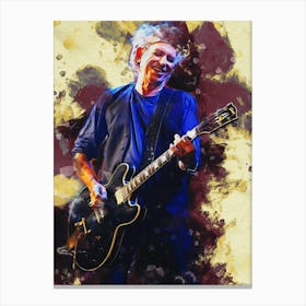 Smudge Of Keith Richards Live Canvas Print