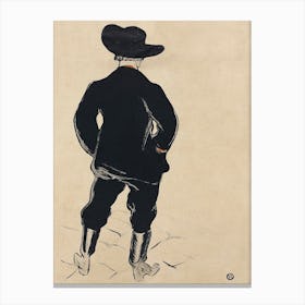 Aristide Bruant (1893), Henri de Toulouse-Lautrec Canvas Print