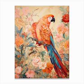 Macaw 4 Detailed Bird Painting Canvas Print