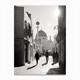 Palestine, Black And White Analogue Photograph 1 Canvas Print