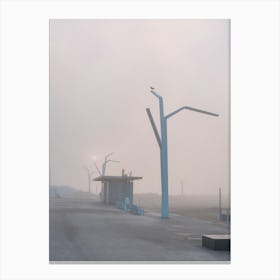 Foggy Boulevard Scheveningen Canvas Print