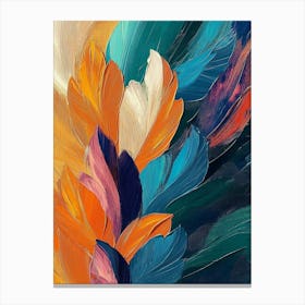 Abstract Colourful Bright Picture Painting Canvas Print