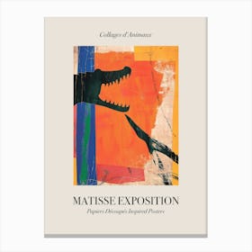 Crocodile 3 Matisse Inspired Exposition Animals Poster Canvas Print