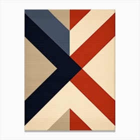 Harmonic Grid; Mid Century Geometric Exploration Canvas Print