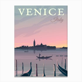 Venice Travel Poster Canvas Print