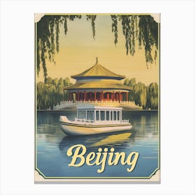 Aihrgdesign A Mid Century Modern Travel Poster For Beijing 1 Canvas Print