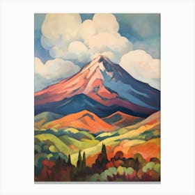 Pico De Orizaba Mexico 2 Mountain Painting Canvas Print