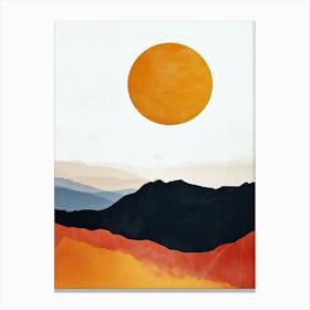 Sunset Peaks In The Desert Canvas Print