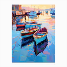 Boats In The Harbor 1 Canvas Print