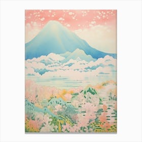Mount Gassan In Yamagata, Japanese Landscape 4 Canvas Print