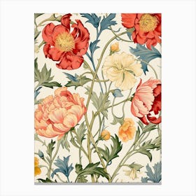 Floral Wallpaper Pattern 16 Canvas Print