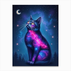 Galaxy Cat 5 Canvas Print