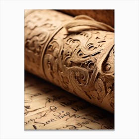 Carved Scrolls Canvas Print