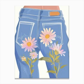 Petal Jeans Canvas Print