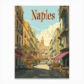 Aihrgdesign A Classic 1960s Travel Poster For Naples Showcasi 37a3aec4 6085 4952 A53e C0c5074506a6 1 Canvas Print