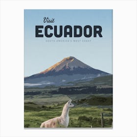 Visit Ecuador Canvas Print