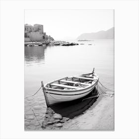 Cefalù, Italy, Black And White Photography 2 Canvas Print