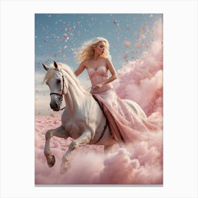 Pink Horse Canvas Print